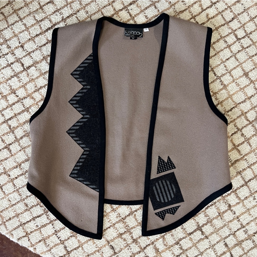 Vintage 90's Beppa 2 Felted Wool Vest